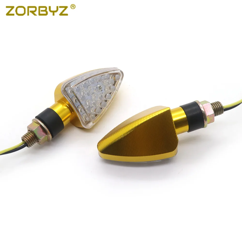 ZORBYZ мотоцикл золото CNC LED поворотники световой индикатор для Honda Harley Suzuki Yamaha| |