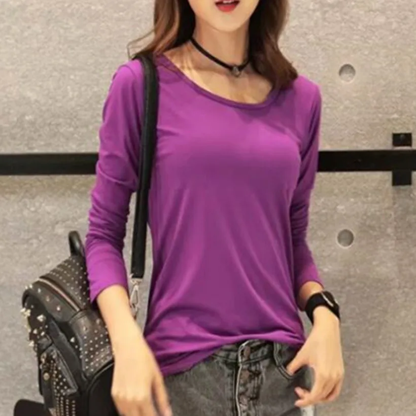 Женская туника с длинным рукавом повседневная желтая футболка Осень зима