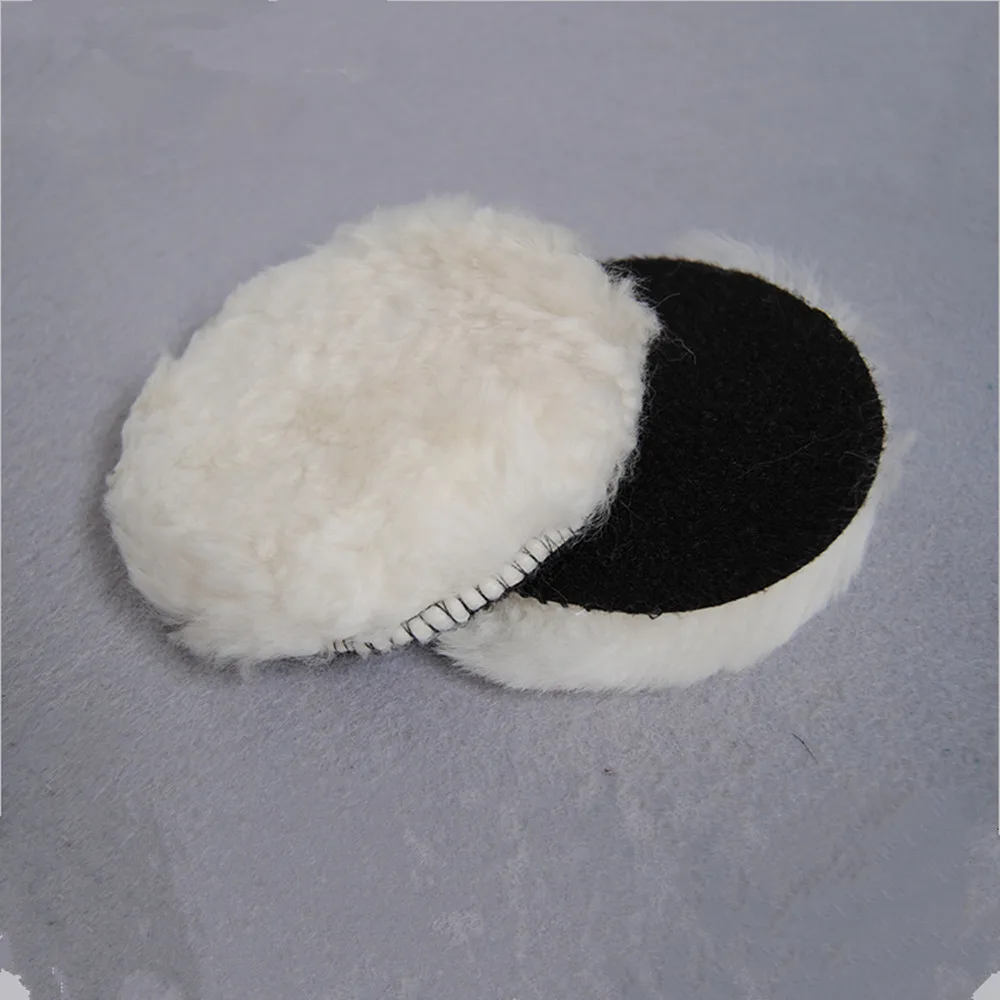 

2 pcs 4" wool polishing whee with Self-adhesive for Car beauty glass medical equipment precision instruments surface polishing