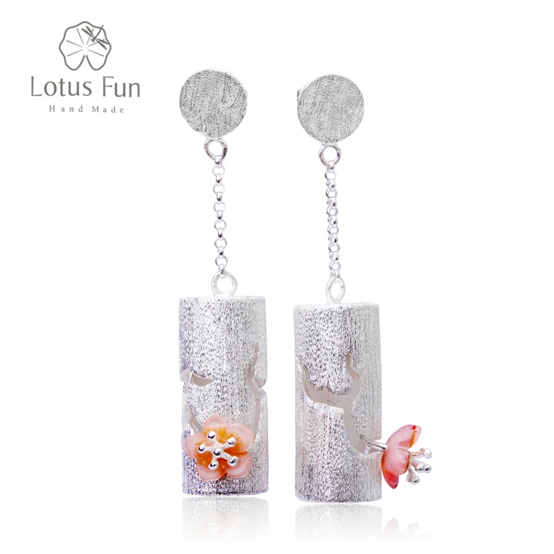 Lotus Fun Настоящее серебро 925 проба натуральные оригинальные ювелирные изделия