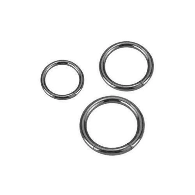 16G стальной lblack сегментный бесшовный перегородка кольцо для носа Бесплатная