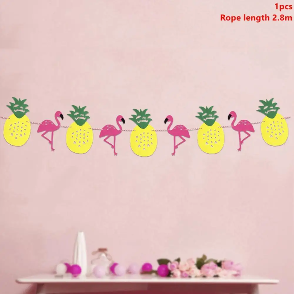 Summer Banners 2 Taoup 15 шт. латексные воздушные шары Фламинго конфетти круглые животные баллоны счастливые Гавайские балоны для детей вечерние тропические сувениры - Цвет: Summer Banners 2