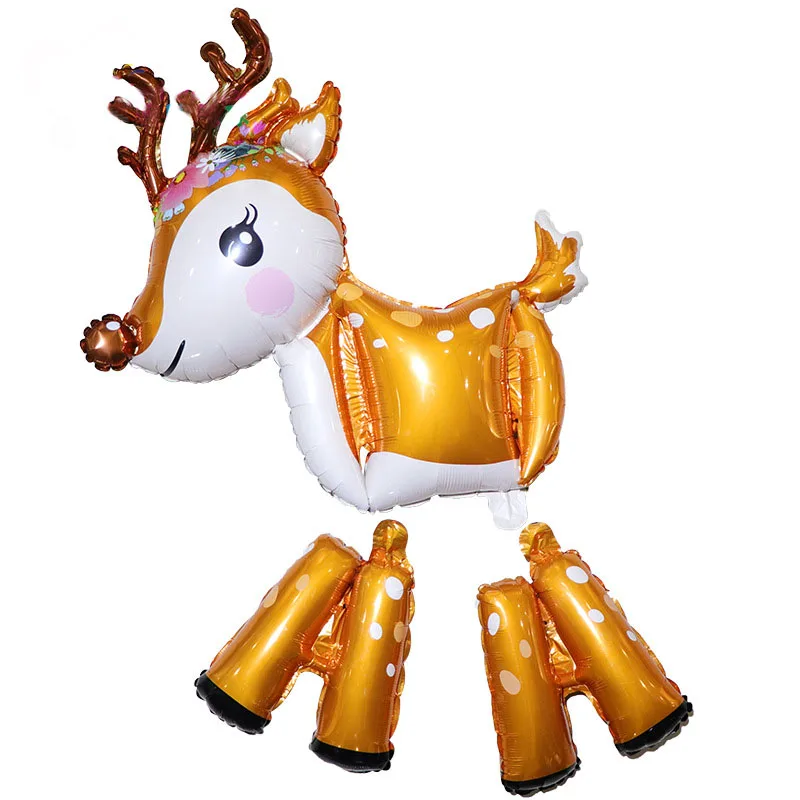 3D Лось Фольга воздушные шары шар животных wapiti Globos День Рождения вечерние