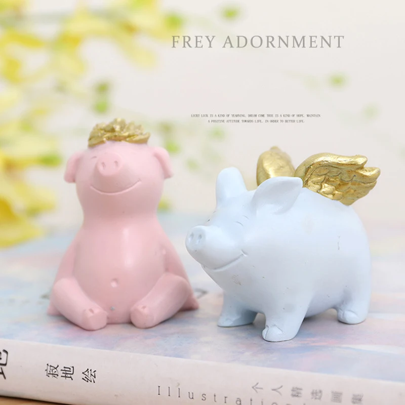 Креативный подарок на год свиньи маленькая золотая свинья полимерный материал