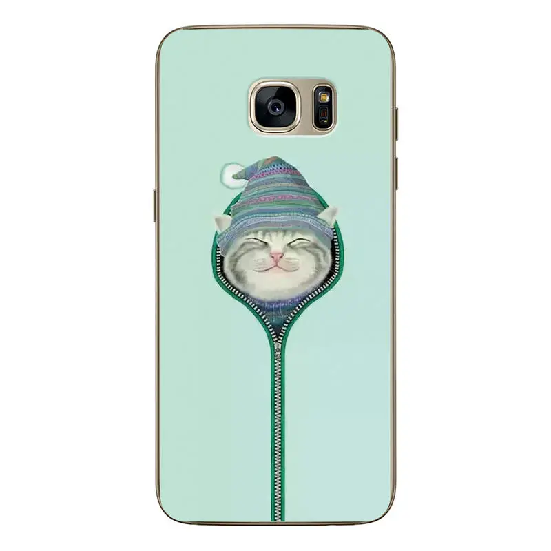 Case For Samsung Galaxy S7 SM-G9300 Phone Protective Back Cover Tiger Wolf Drawing Design Edge |