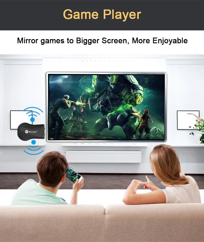 MX19 Wecast Miracast ТВ Ключ wifi Дисплей беспроводной HDMI ключ приемник с RK3036 для Android/Win/Mac Поддержка DLNA/Airplay