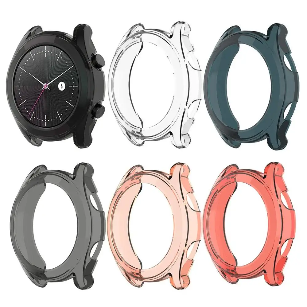 Защитная рамка для часов из ТПУ чехол Huawei Watch GT /Active 46 мм/42 мм прозрачная с защитой