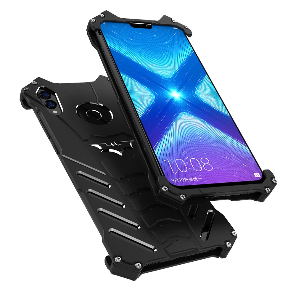 R-Just Metal Aluminum Case For HUAWEI Honor 10 8X V9 Play Batman Protect Skeleton Shell Nova 3i 3e 2s 2 Plus Cover | Мобильные