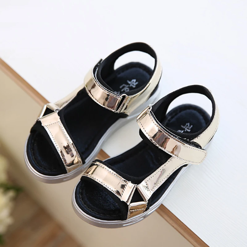 Hot Sale Fashion Children Sandals Girls Sequin Summer Kids Toddlers Pink Silver Child Children's Shoes For | Детская одежда и