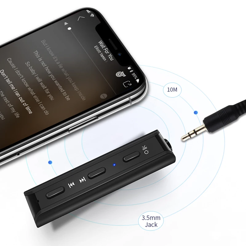 Беспроводной Bluetooth V4.2 приемник Мини аудио передатчик Aux 3 5 мм разъем музыкальный