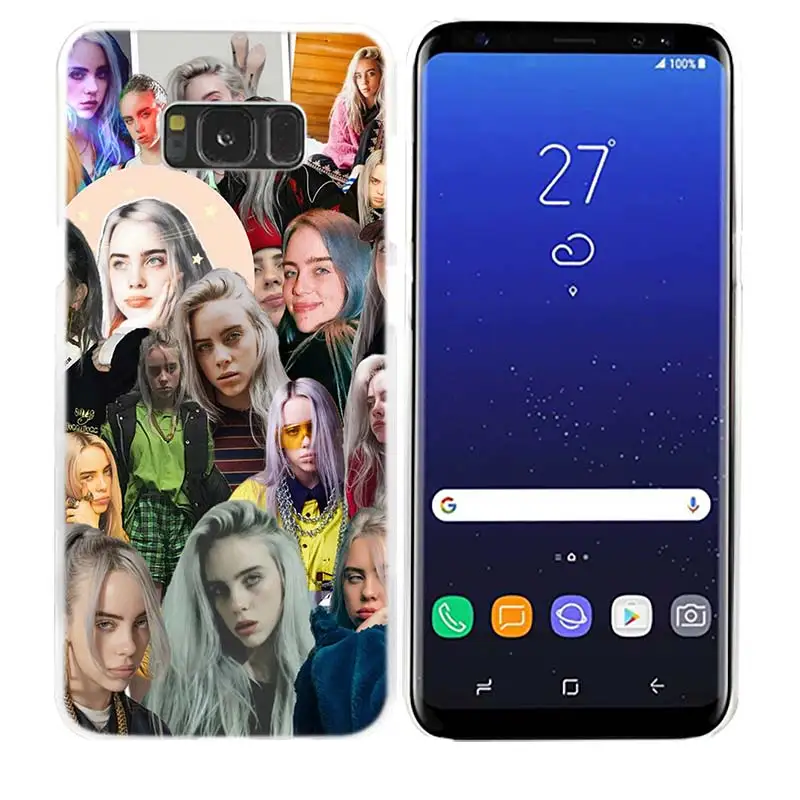 04 Чехол для телефона Billie Eilish Music Singer для samsung Galaxy M20 M10 S10 S9 S8 Plus S7 S6 Edge Note 8 9 Жесткий пластиковый Чехол - Цвет: 04