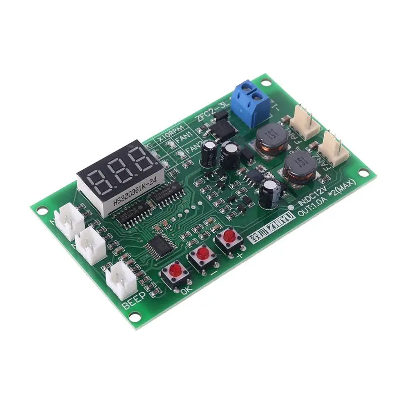 DC12V 2-канальный 3-проводной Термостат Температурный переключатель регулятора