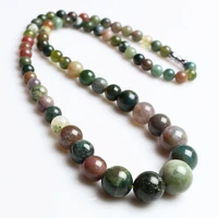 indian onyx nature stone necklace for women 68101214mm quartz semi precious stone beaded necklaceparty gift