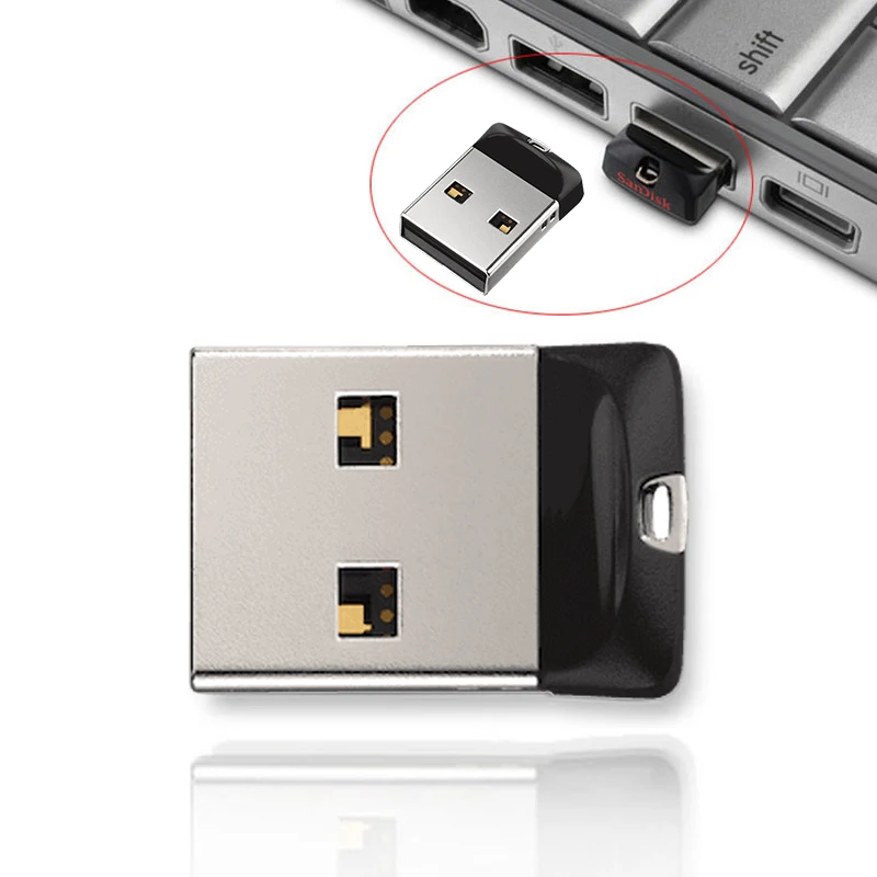 SanDisk CZ33 USB флеш-накопитель 64 Гб мини-накопитель 32 ГБ 16 ГБ USB 2,0 флешки USB флешки 8 ГБ флэш-диск для компьютера/телевизора/автомобильного плеера