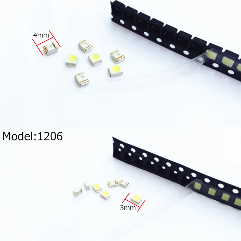 100pcsLED 3528 SMD Автомобильные Кластерные измерительные приборные панели Белый