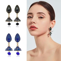 boho water drop earings for women indian dangle earrings ethic tribal middle east retro national style bell fashion jewelry