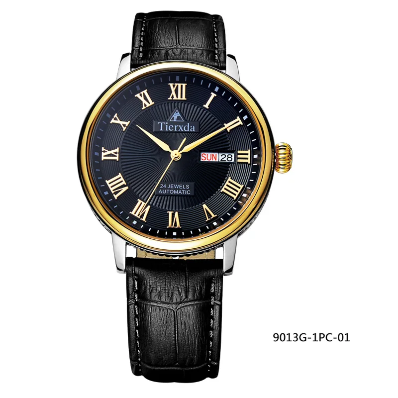 Роскошные Дата День мужской деловой часы автоматические механические наручные