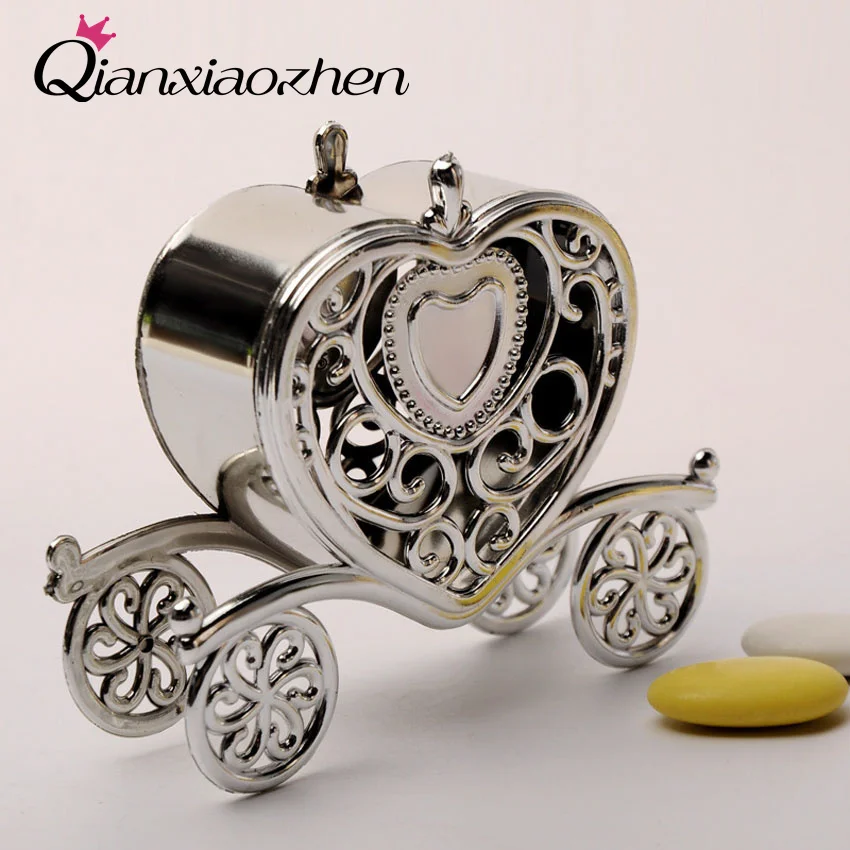 Qianxiaozhen 12 шт. любовь тыква каретка пластиковая Свадебная коробка для конфет
