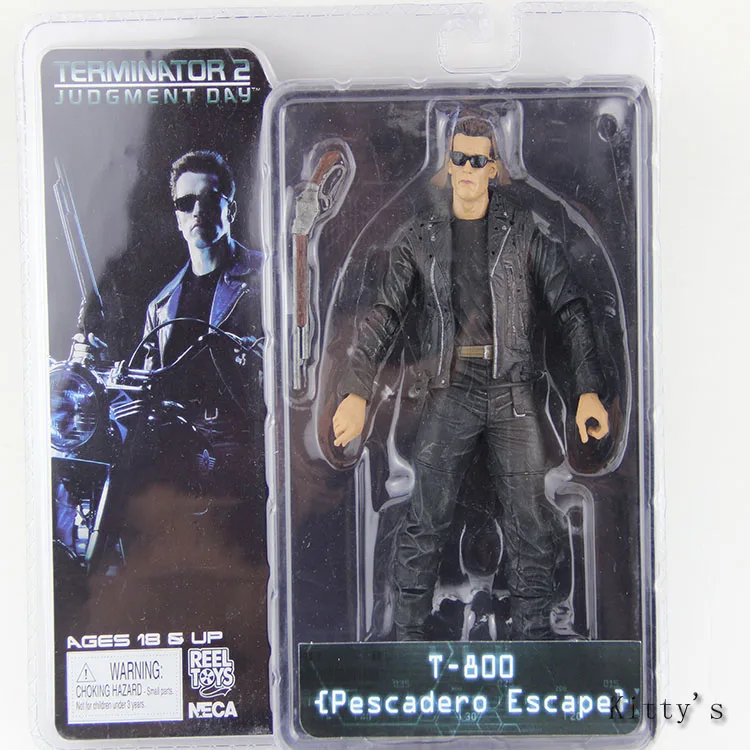 Huong Movie Figure 18 CM The Terminator 2 Arnold Action T-800 Pescadero Escape PVC Model Toy Collectibles | Игрушки и хобби