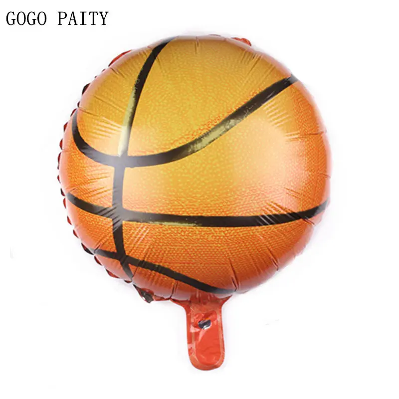 GOGO PAITY новые 18 дюймовые круглые баскетбольные алюминиевые воздушные шары для