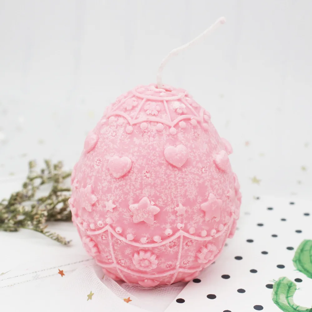Пасхальное Яйцо мультфильм кролик DIY мыло ручной работы силиконовая форма для свеч плесень