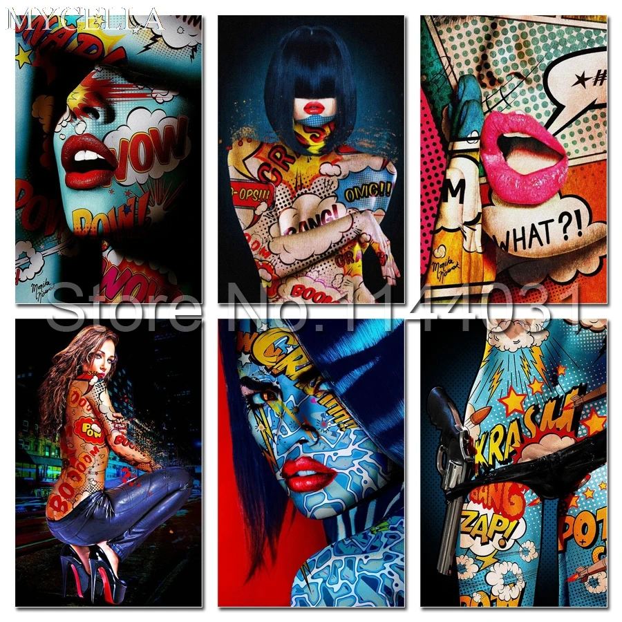 MYCELLA сексуальная женщина Алмазная мозаика алмазная вышивка сексуальные