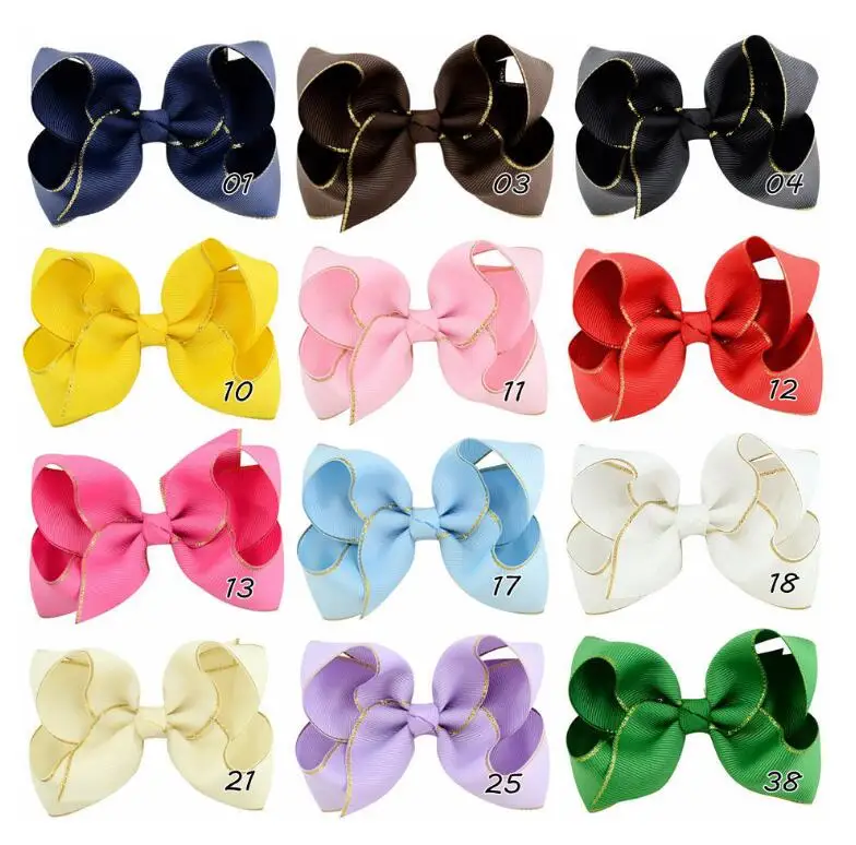 

36Pcs/Lot,4"Inch Grosgrain Ribbon KnotBow Baby Hair Clip Sets,Girls Fabric Hairpins,DIY Hair Barrette ,Kids Hair Accessories