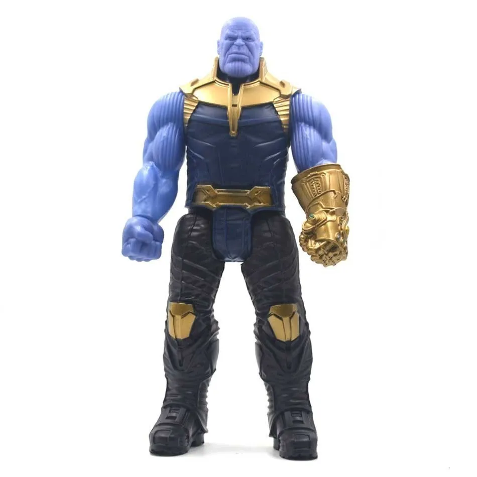 Thanos no box 30 см Marvel Мстители 4 конечная игра игрушка танос Халк человек паук Железный человек Тор Росомаха Черная пантера Веном фигурка ребенка - Цвет: Thanos no box