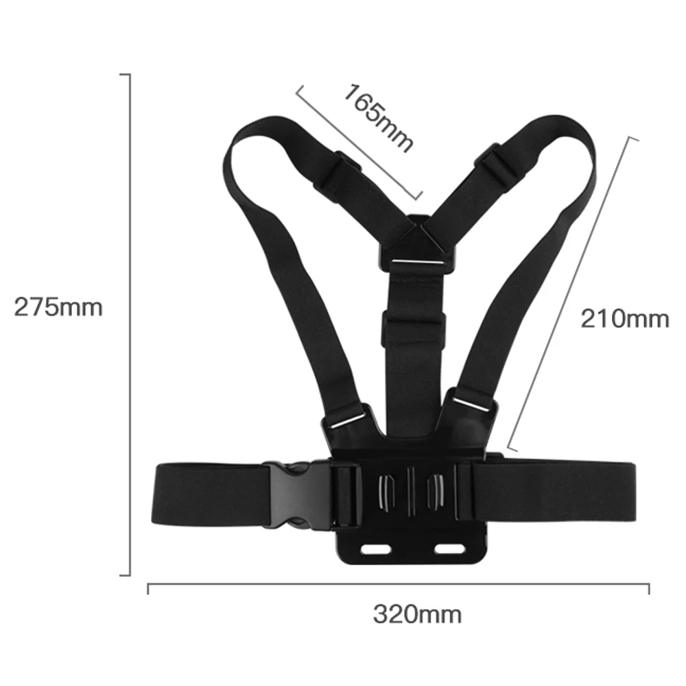 

JMFOTO Basics Chest Belt Strap Harness Mount For Gopro Hero 6 5 4 Session SJCAM SJ4000 Xiaomi Yi 4K EKEN h9 Camera Accessories