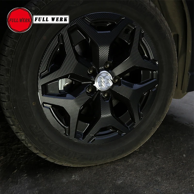 1 комплект для 4 колес накладка наклейка защитная крышка для Subaru Forester отделка автомобильных шин декоративная обертка углеродное волокно виниловый доступ