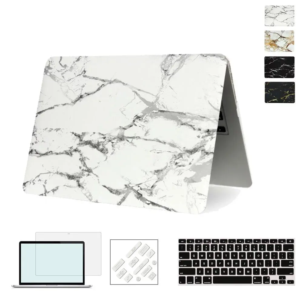 2016 Новый мраморный матовый резиновый ЖЕСТКИЙ чехол Finsh для Macbook Air Pro retina 11 12 13 15