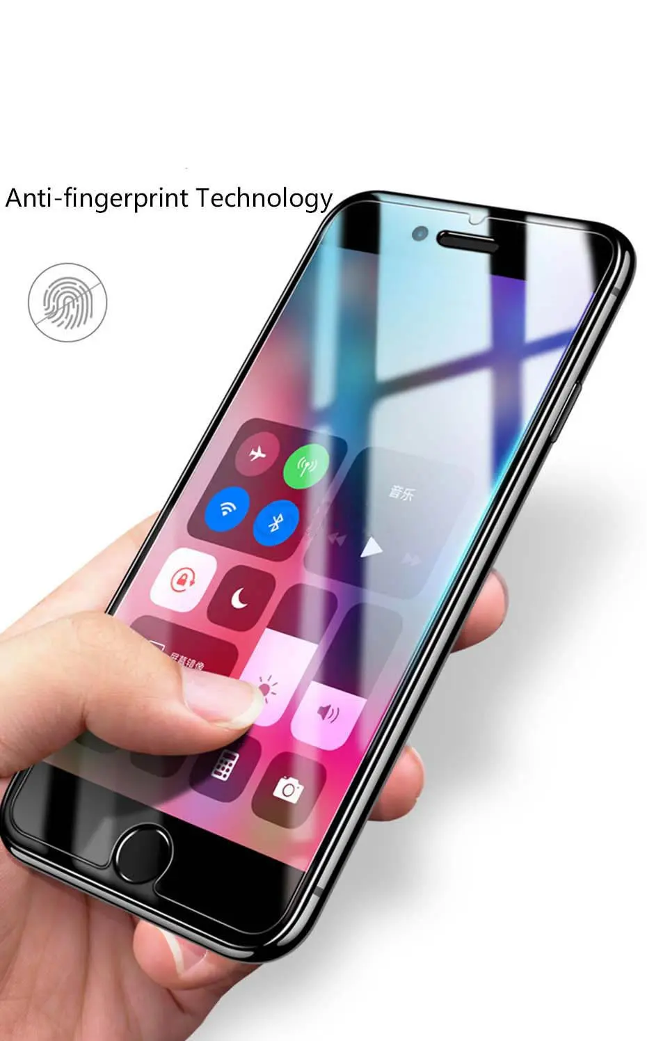 Закаленное стекло на iPhone 7 6 6s 8 Plus Защитная пленка для стекла на Se 5s 5 для iPhone X XS XR XS MAX Защитная пленка для экрана
