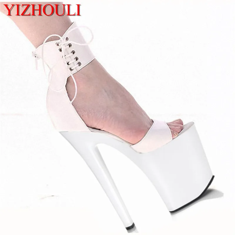 20cm new super high heels manufacturers selling package with sandals, high heel sexy nightclub Dance Shoes