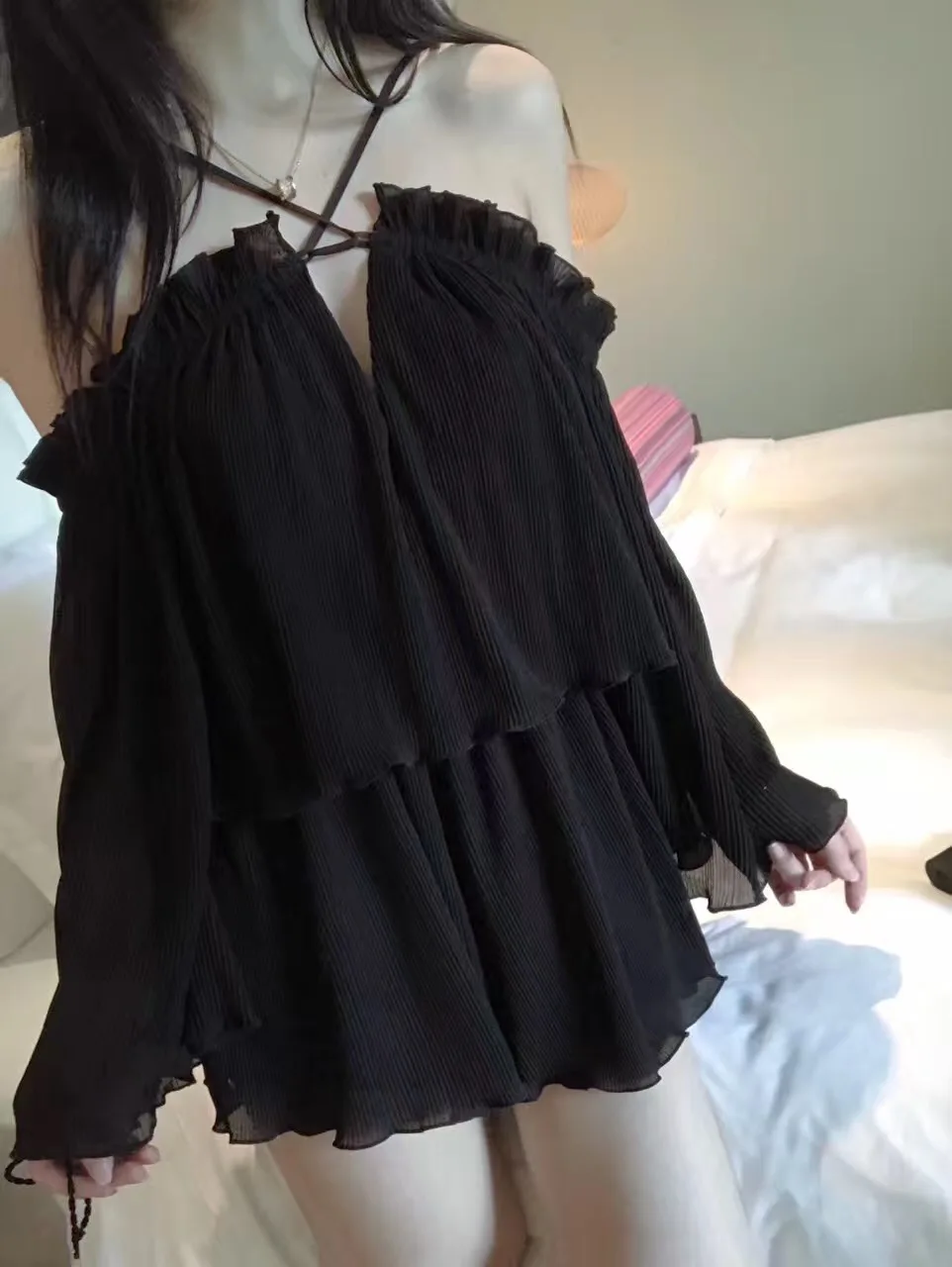 Alice McCall2017 new backless word falbala jumpsuits | Женская одежда
