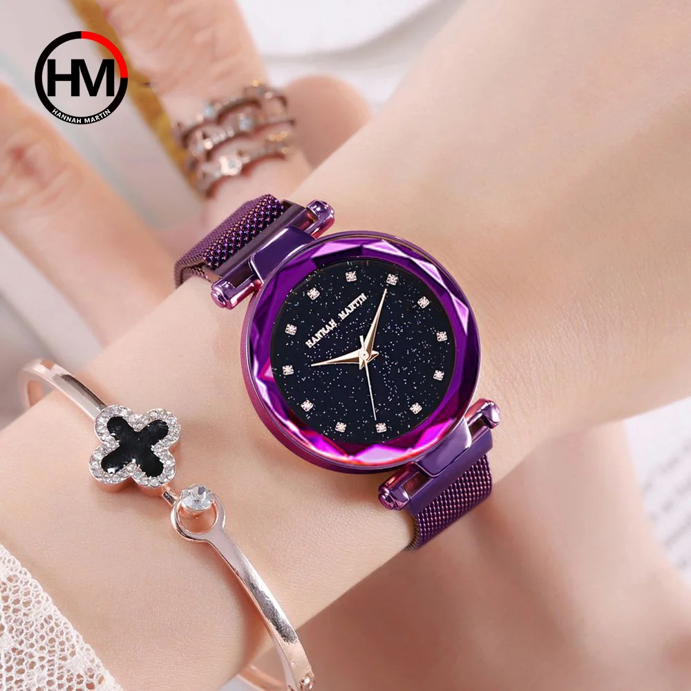 Reloj mujer Роскошные Брендовые женские часы Звездное небо магические кварцевые