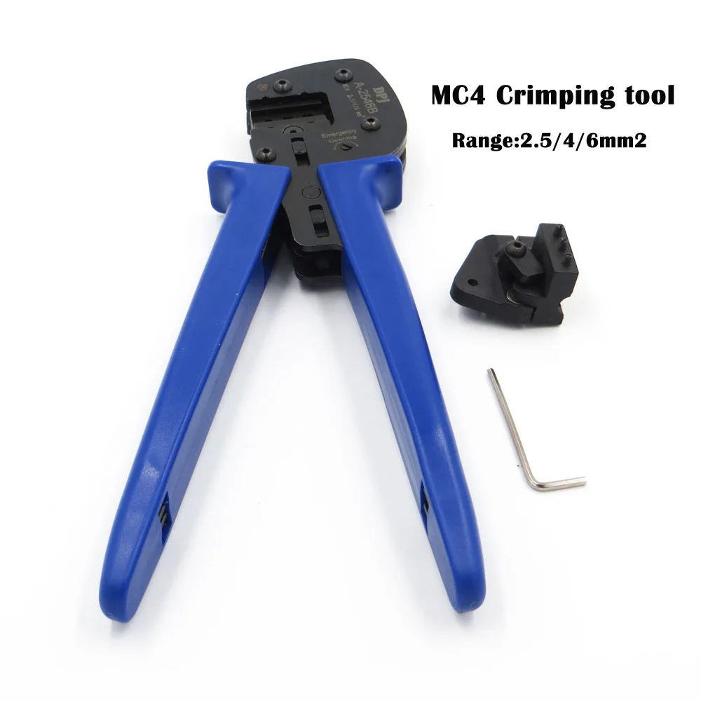 A2546B Crimping Tool MC4 Y 3Y 4Y branch module MC4 Connector for solar panel parallel connection connect solar system Cutter Stripper Crimping Tool - Цвет: A2546B Crimping Tool