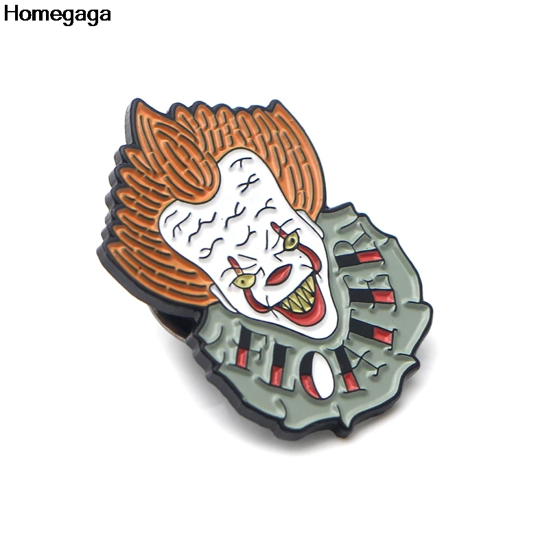 Homegaga Мультяшные знаки клоуна рюкзак значок гордость одежда медаль для сумки