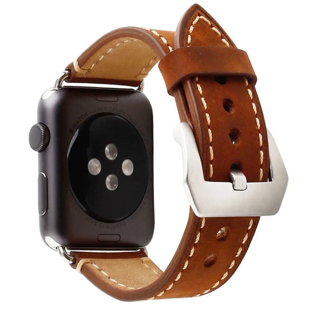 Ремешок для apple watch ремешок 42 мм/38 мм кожаный часов браслет iwatch серии 3/2/1