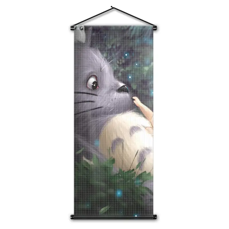 Японский мультфильм постер Тоторо Аниме Tonari no Totoro настенный подвесной сворачиваемый баннер флаг для Хэллоуина Рождество День рождения 45x110 см - Цвет: Totoro