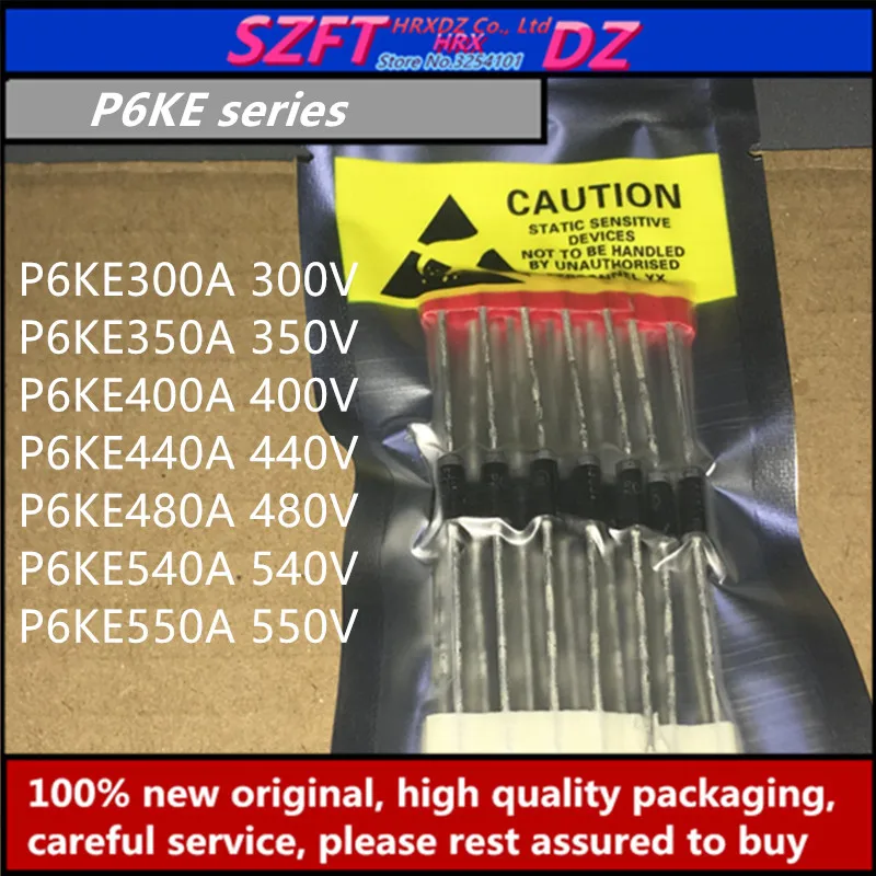 SZFTHRXDZ 50 шт. серия P6KE P6KE300A P6KE350A P6KE400A P6KE440A P6KE480A P6KE540A P6KE550A | Обустройство дома
