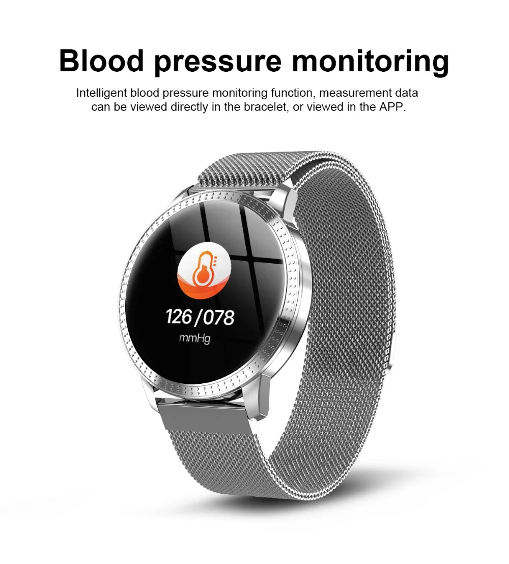 Smart Watch CF18 Waterproof IP67 Blood Pressure Monitoring Starp Multi Sport Modes SmartWatch Women Band Fitness Bracelet | Электроника
