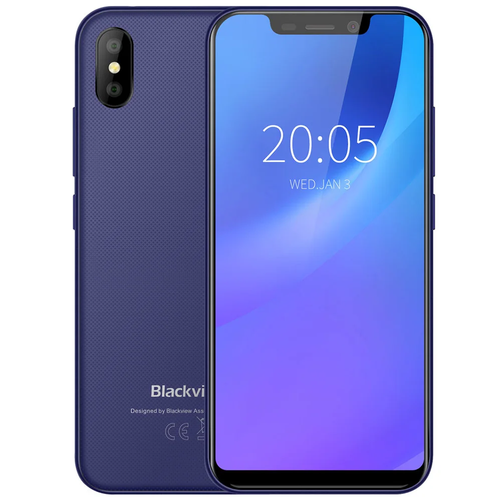 Blackview a30 3g phablet 5 дюймов Android 8 1 MTK6580A четырехъядерный 1. Hz 2 ГБ + 16 Гб 8.0MP 0.3MP камера
