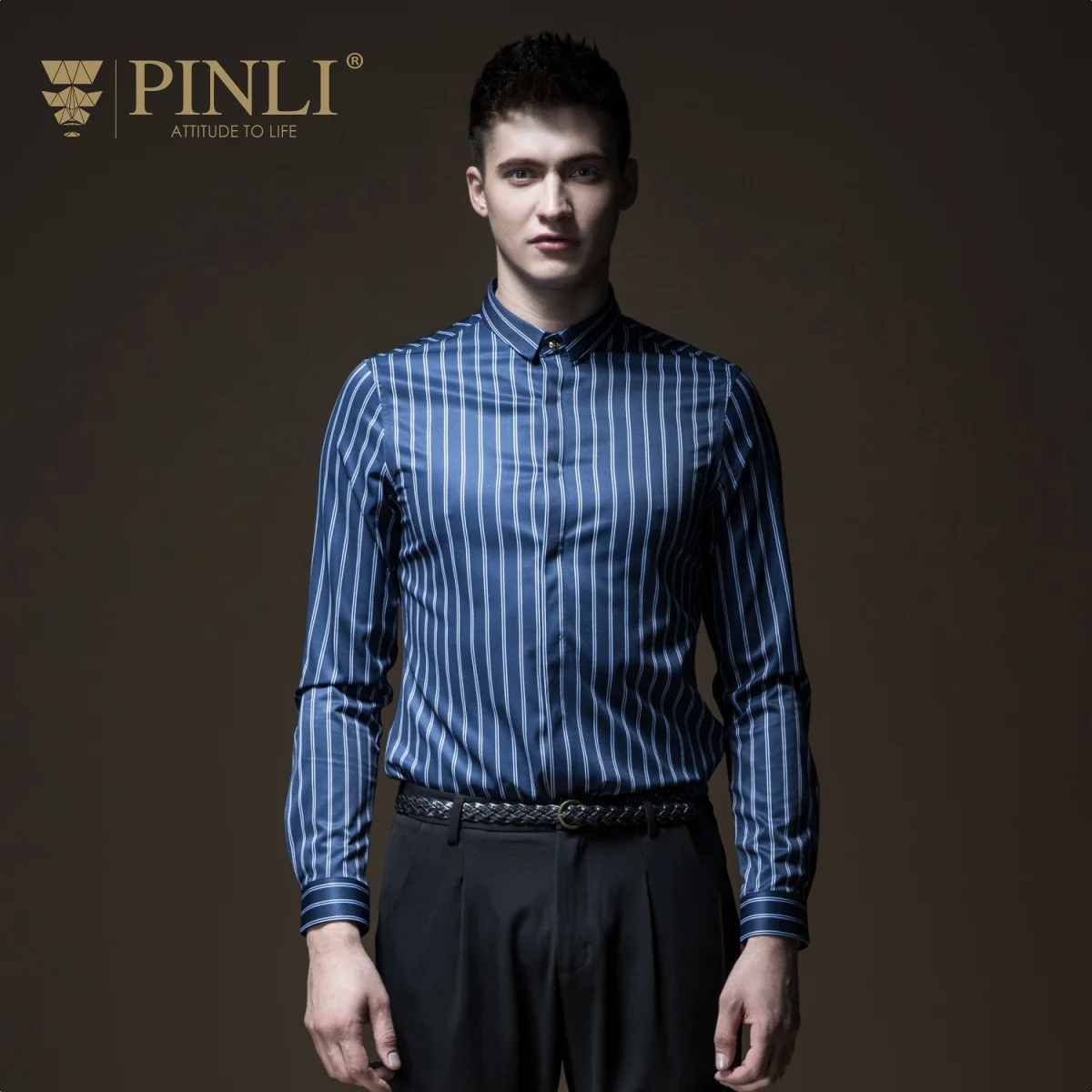 Гавайская рубашка Blusas Rushed Pinli Pin Li Новый стиль мужской костюм на осень одежда с