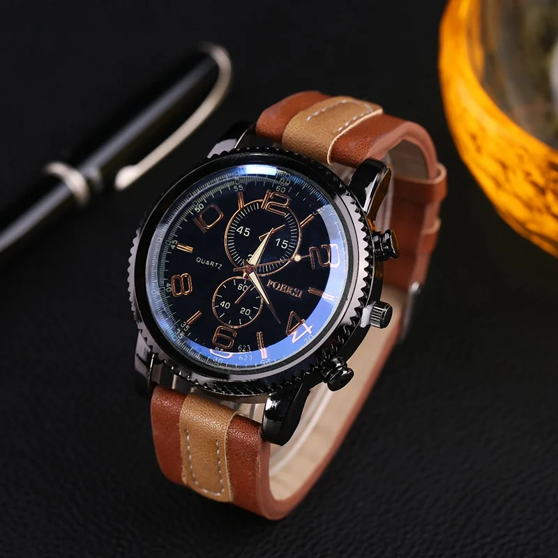 2019 Новое поступление мужские часы Топ бренд Роскошные Бизнес Спортивные розовое