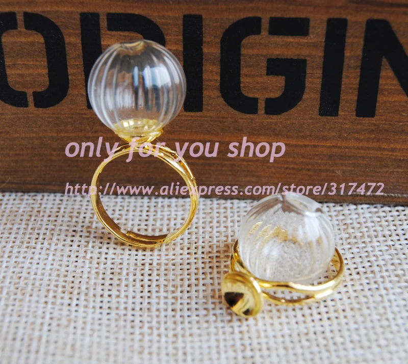 Бесплатная доставка! 10 компл./лот 14 мм круглый шар стекло стеклянный пузырь и 8