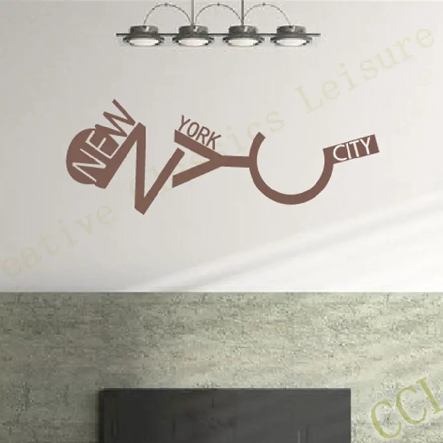 Бесплатная доставка Нью Йорк настенные Стикеры художественные наклейки