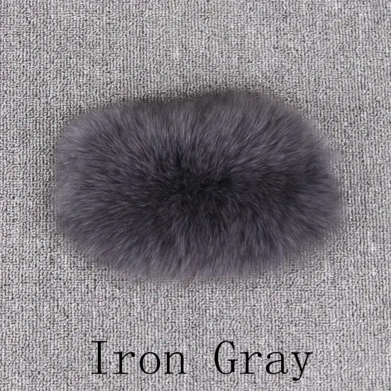 iron gray QIUCHEN PJ8085-1, новинка, шуба из натурального лисьего меха, съемные рукава, пальто, натуральный лисий жилет, высокое качество, женская зимняя укороченная куртка - Цвет: iron gray