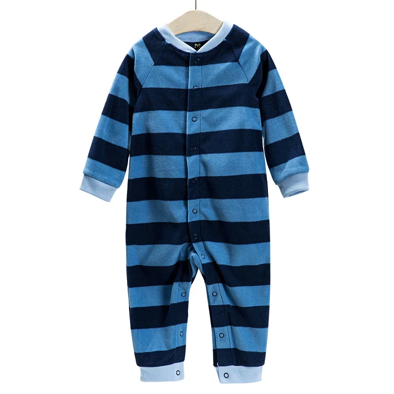 Bottons dark blue Детская одежда, bebes, комбинезон с воротником, флисовые пижамы для новорожденных, одежда для маленьких мальчиков, одежда для маленьких мальчиков, комбинезоны, верхняя одежда - Цвет: Bottons dark blue