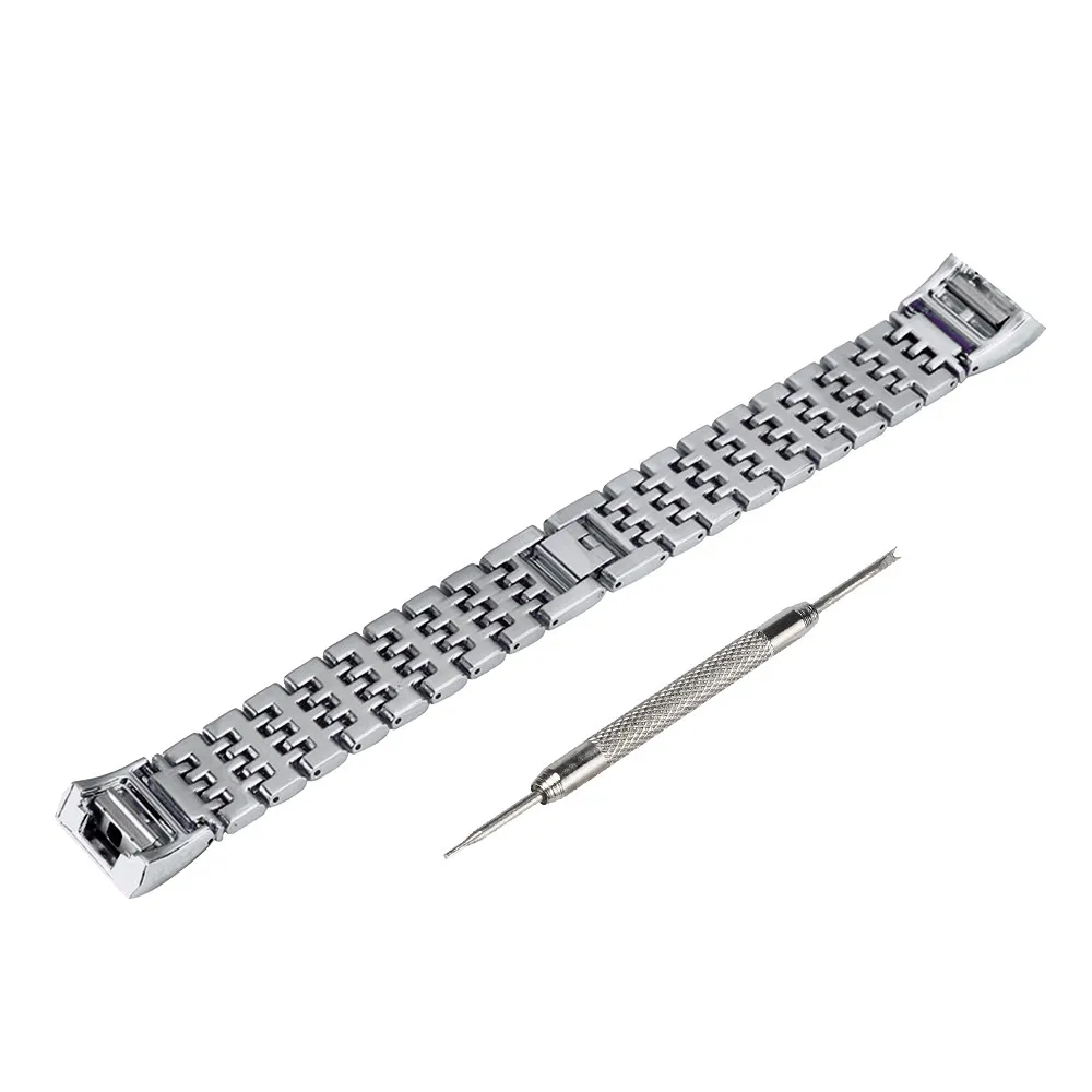 Stainless Steel Metal Stylish Smart Watch Band Replacement Wrist Strap Loop Bangle For Fitbit Charge 2 Bracelet With Tools | Электроника