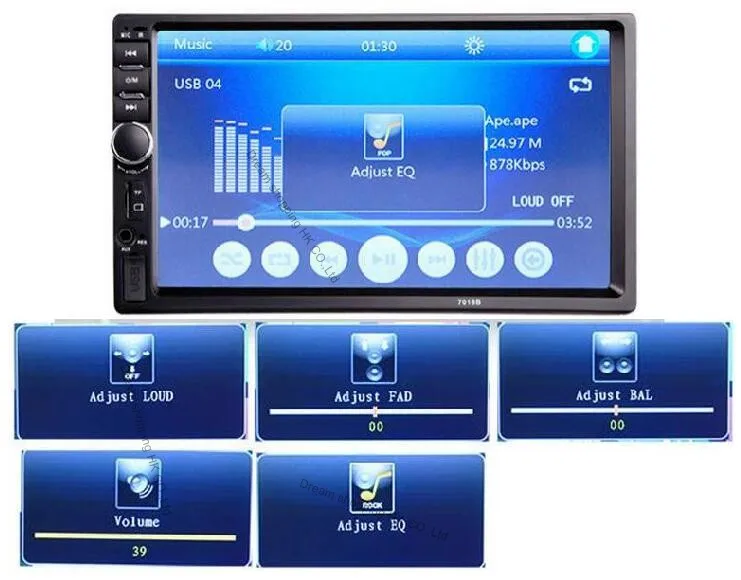 7018B 2DIN Автомобиль Bluetooth аудио 7 &quotHD радио в тире Разрешение Touch ScreenP3 светодиодный